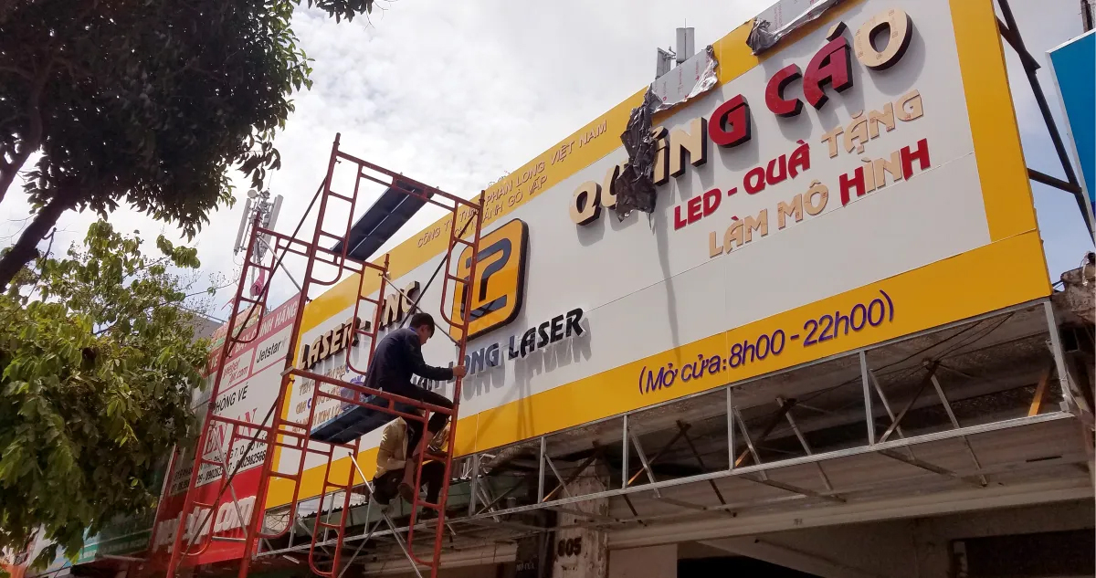 Thiết kế thi công ngoại thất - biển bảng quảng cáo